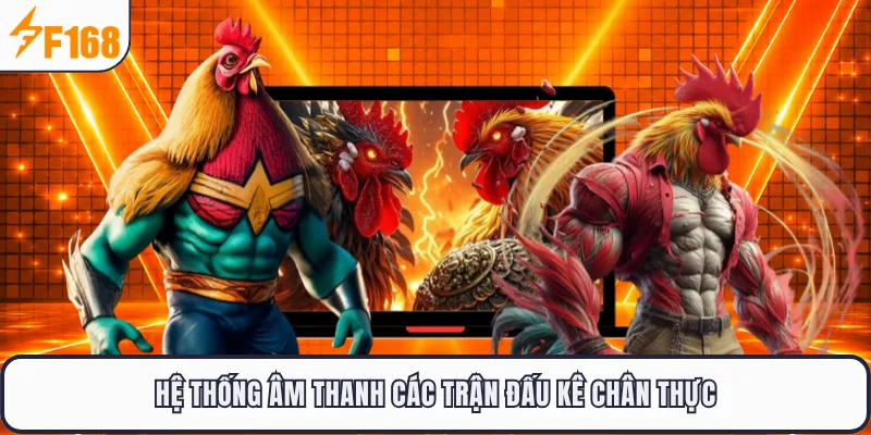 Hệ thống âm thanh các trận đấu kê chân thực